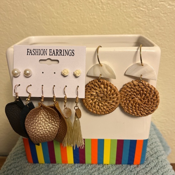 Colorful Boho Earring Collection - Picture 2 of 3